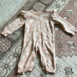 Luna and Luca daisy mauve long sleeve one piece outfit